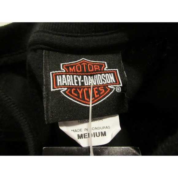 Mitchell's Modesto CA Harley Davidson Black Full Chrome Muscle Tank Shirt Mens M - Picture 11 of 12